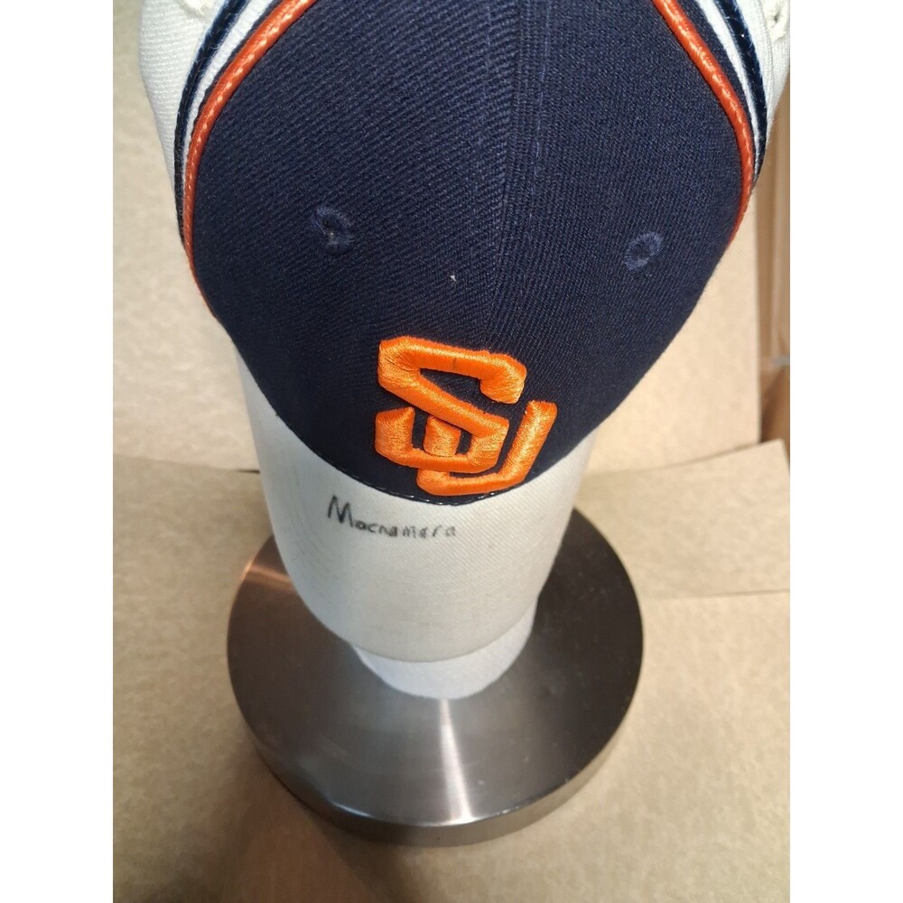 Syracuse White Orange Hat Blue  NCAA University Men Mcnamara one fit